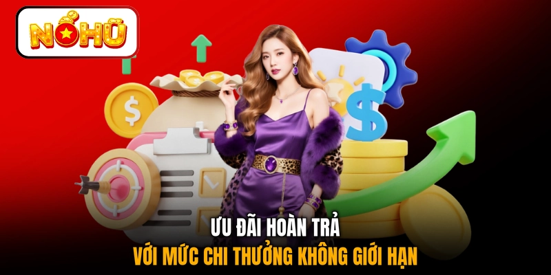 Ưu đãi hoàn trả với mức chi thưởng không giới hạn